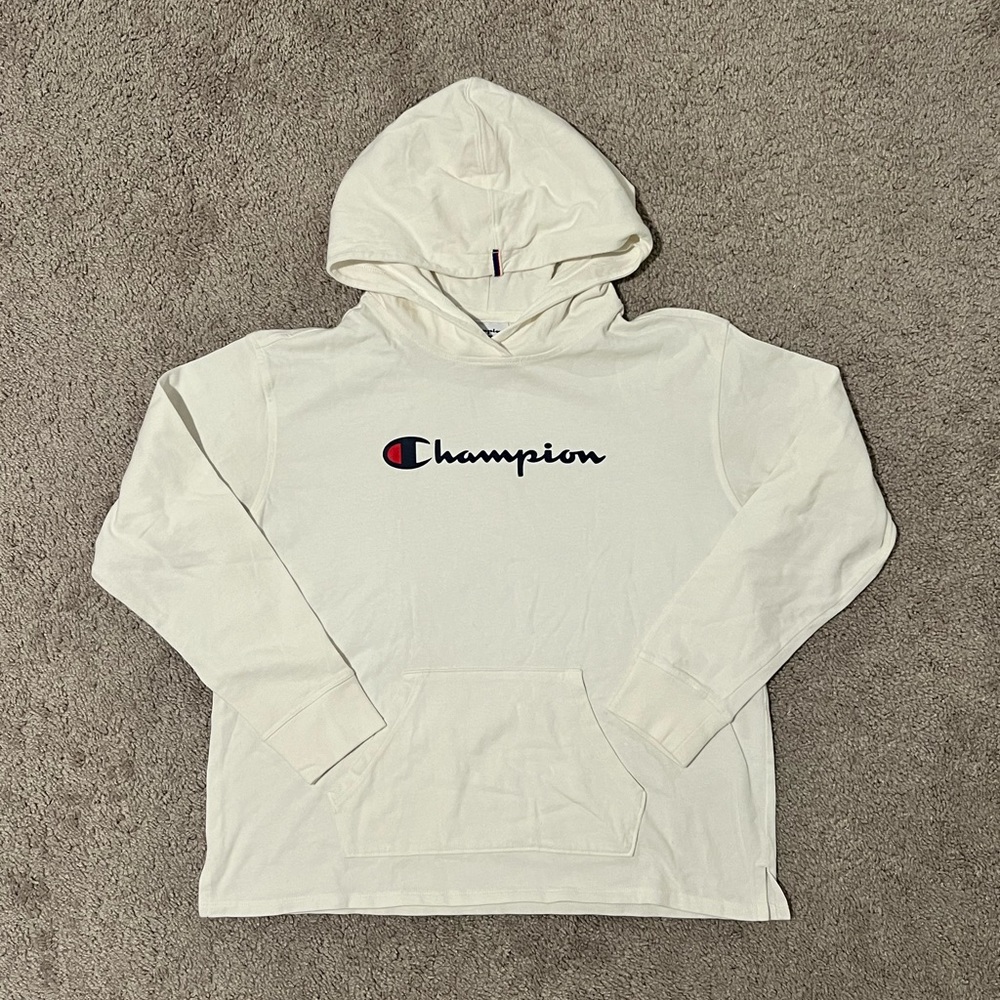 Champion White Long Sleeve with Hood
